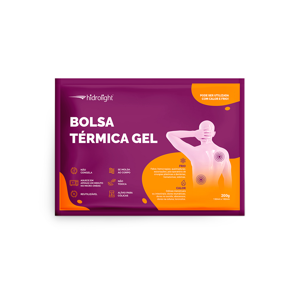 Embalagem de bolsa térmica em gel reutilizável